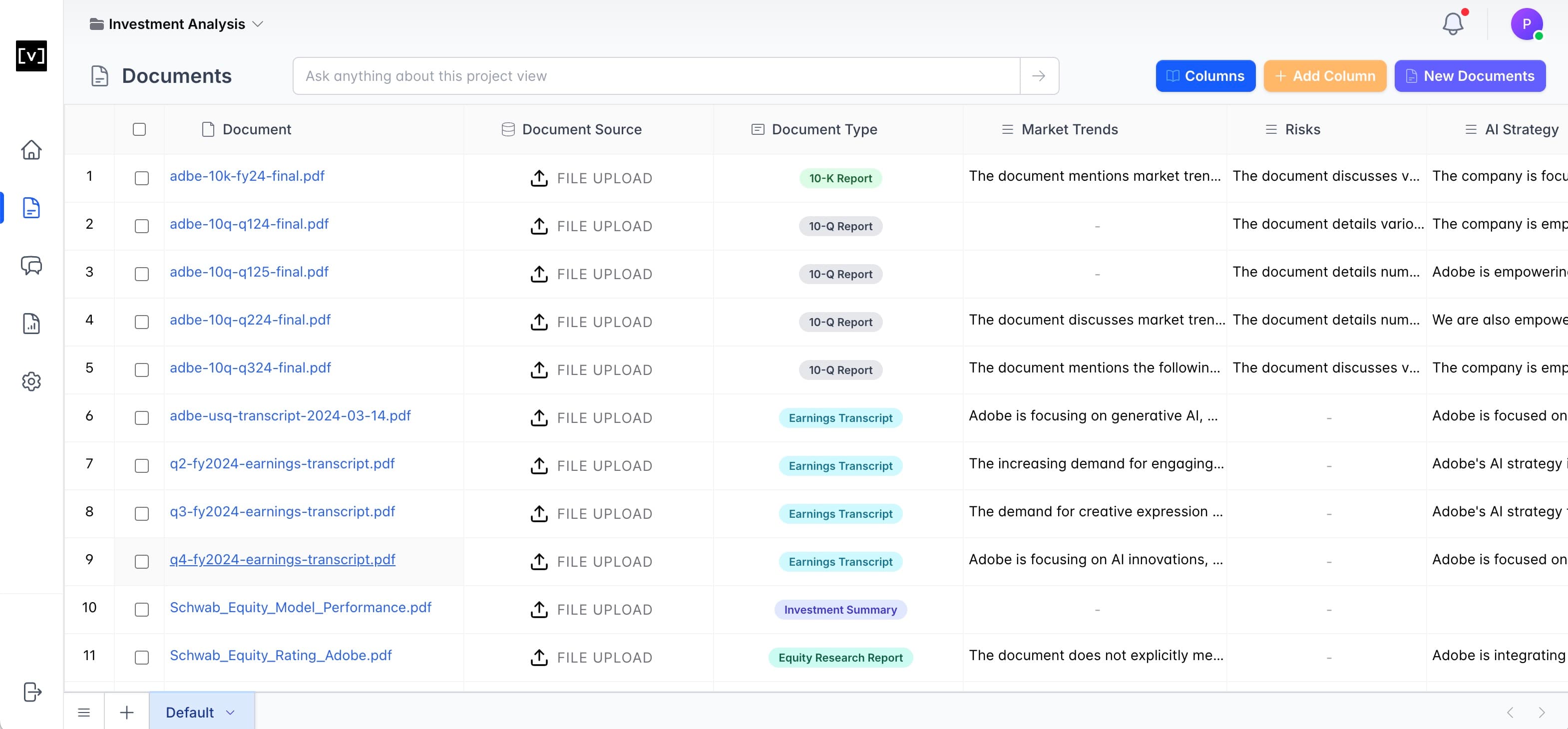 Vectorize Insights demo