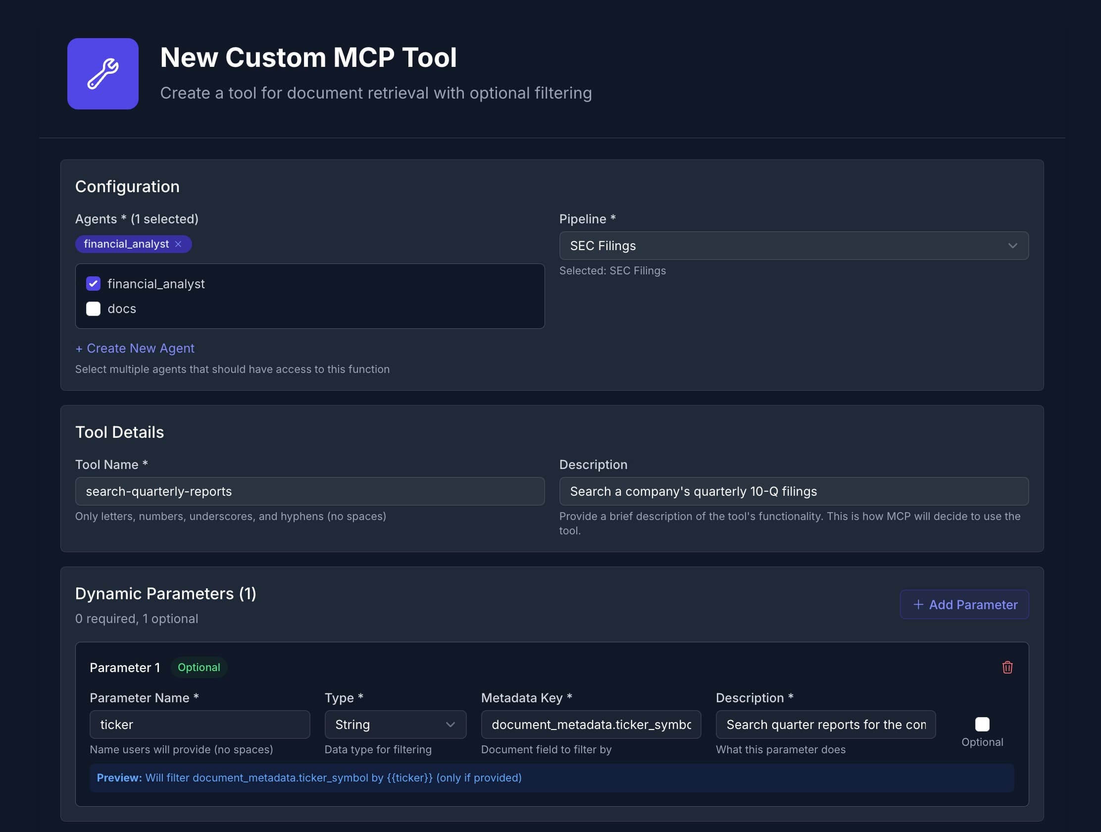 MCP Function Builder