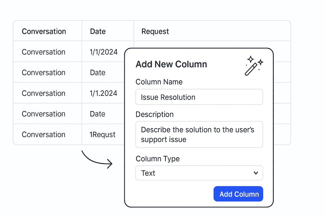 AI-powered data extraction interface