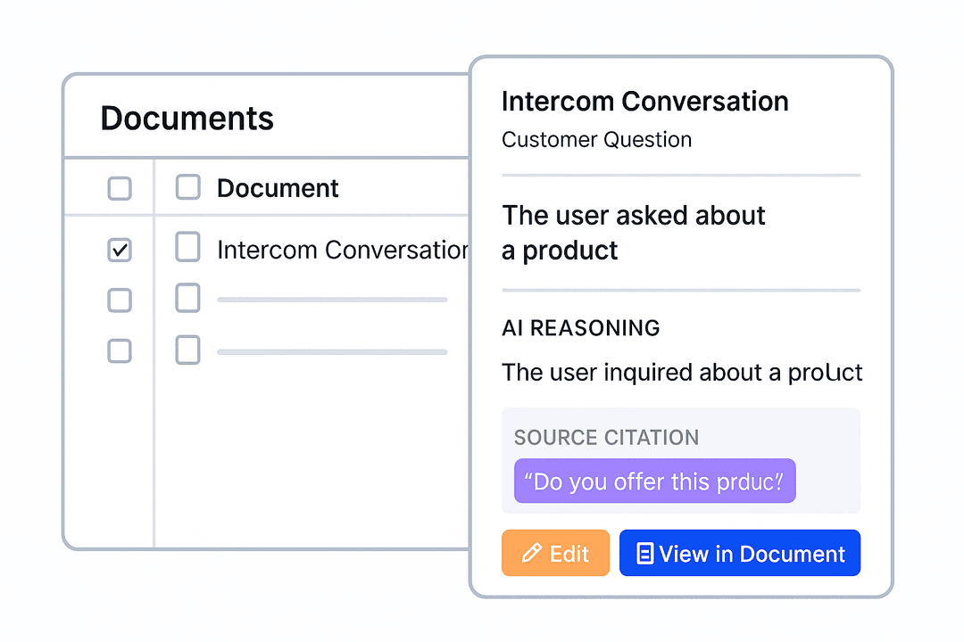 AI reasoning transparency view
