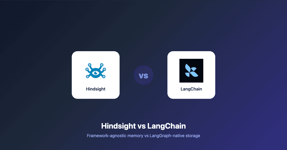 Hindsight vs LangChain Memory: Agent Memory Compared (2026)