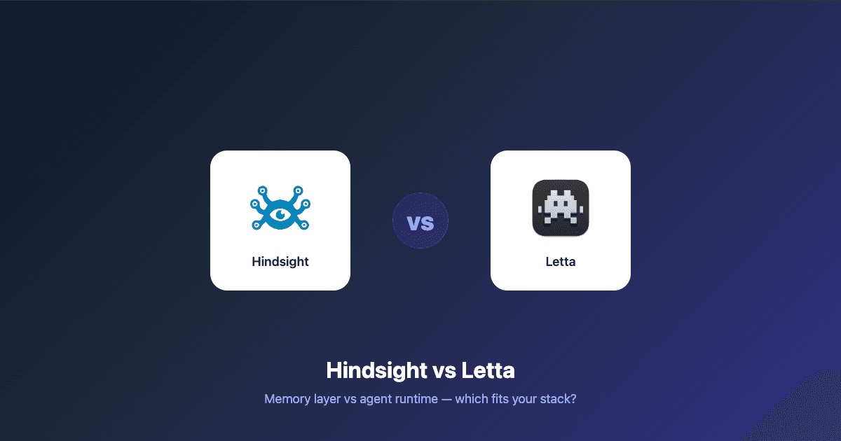 Hindsight vs Letta (MemGPT): Agent Memory Compared (2026)