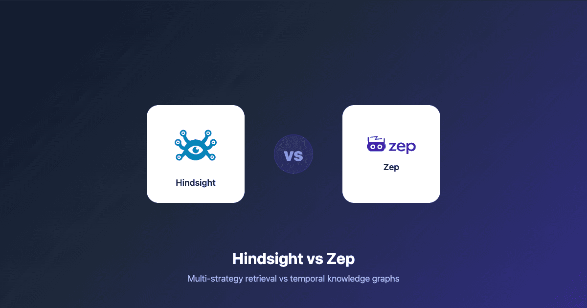 Hindsight vs Zep (Graphiti): Agent Memory Compared (2026)
