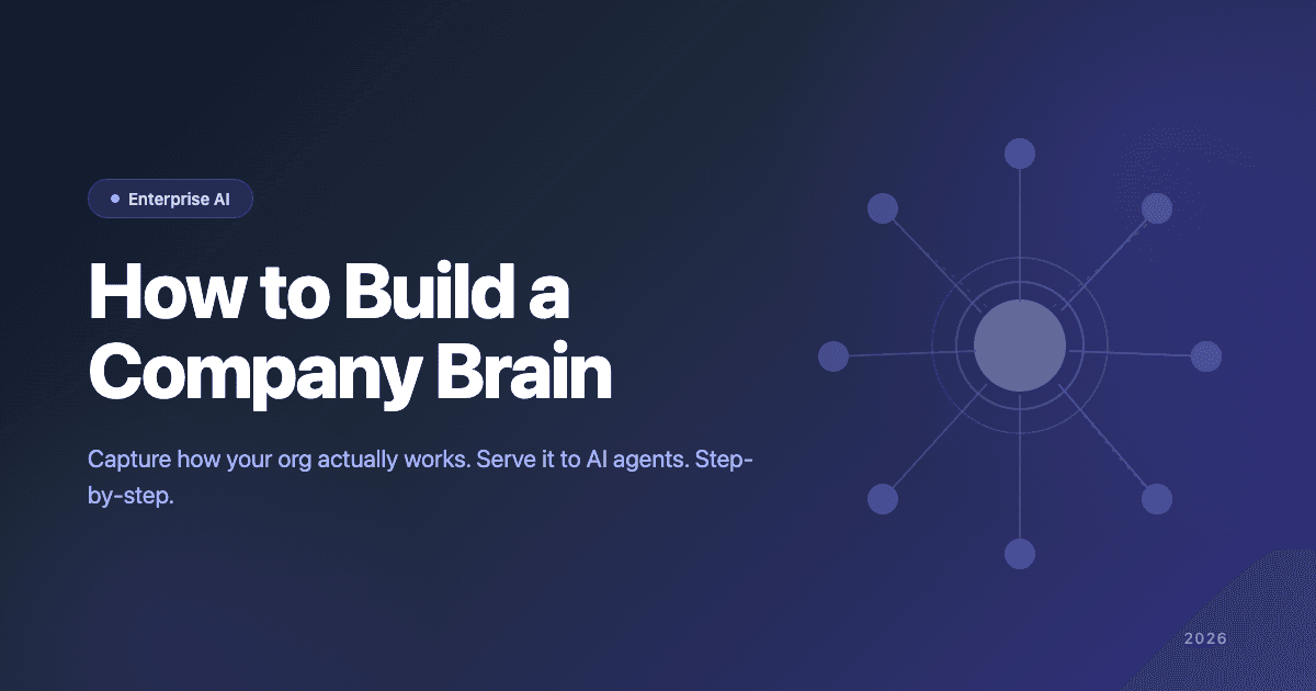 How to Build a Company Brain for AI Agents
