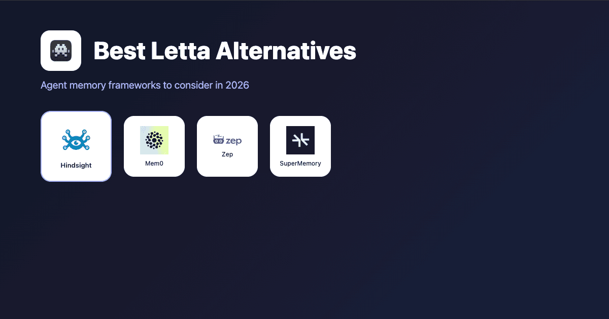 Best Letta Alternatives for AI Agent Memory in 2026