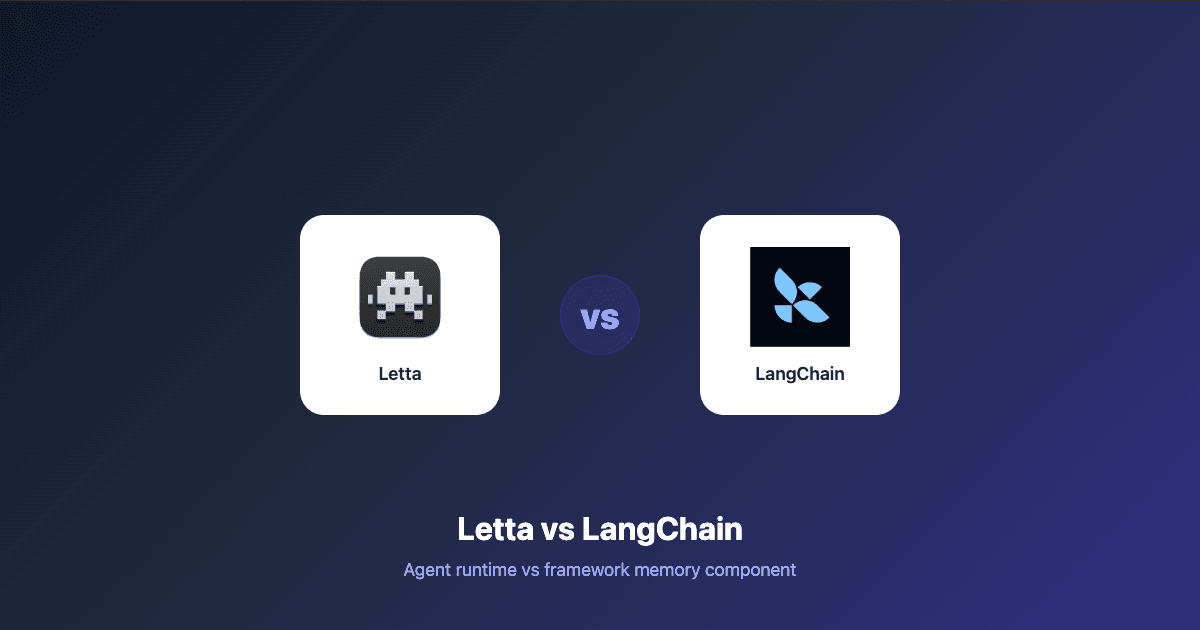 Letta vs LangChain Memory: Agent Memory Compared (2026)