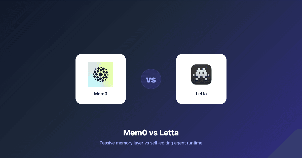Mem0 vs Letta (MemGPT): AI Agent Memory Compared (2026)