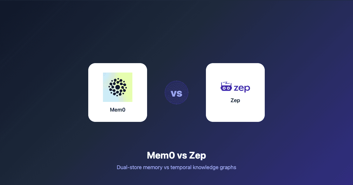 Mem0 vs Zep (Graphiti): AI Agent Memory Compared (2026)
